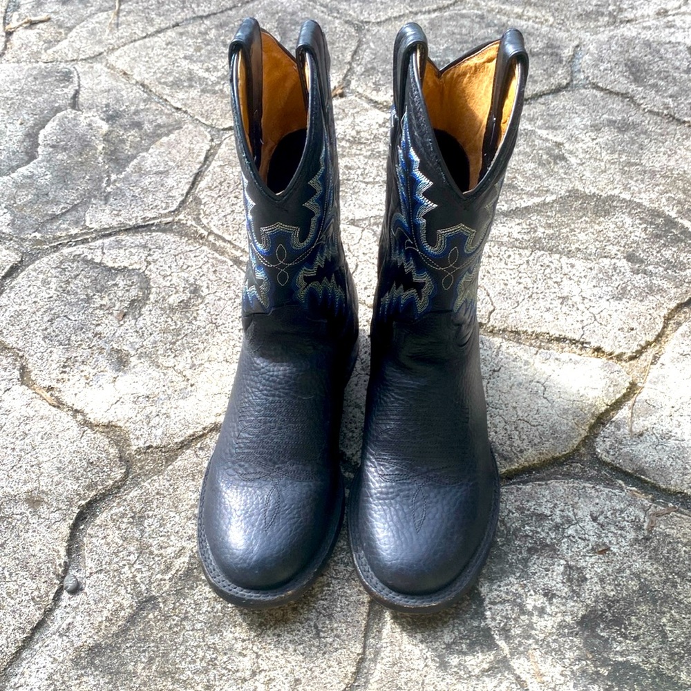 Leather boots